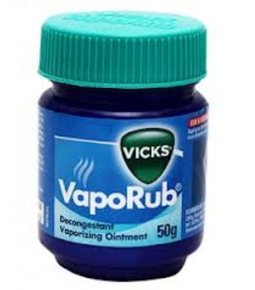 never apply vicks vaporub to small baby