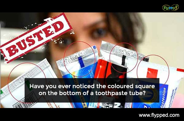 HAVE you ever noticed the coloured square on the bottom of a toothpaste tube?