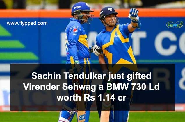 Sachin Tendulkar just gifted Virender Sehwag a BMW 730 Ld worth Rs 1.14 cr