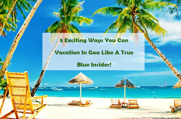 5 Exciting Ways You Can Vacation In Goa Like A True Blue Insider!