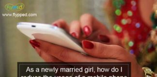 As a newly married girl, how do I reduce the usage of a mobile phone and the internet?