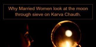 Why Married Women look at the moon through sieve on Karva Chauth