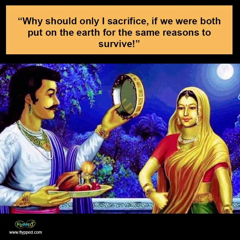 This karwa chauth, fast for your Wife! Will you Fast?