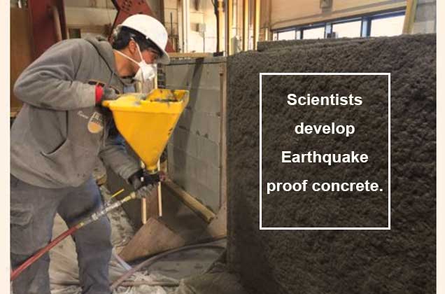 Earthquake proof concrete