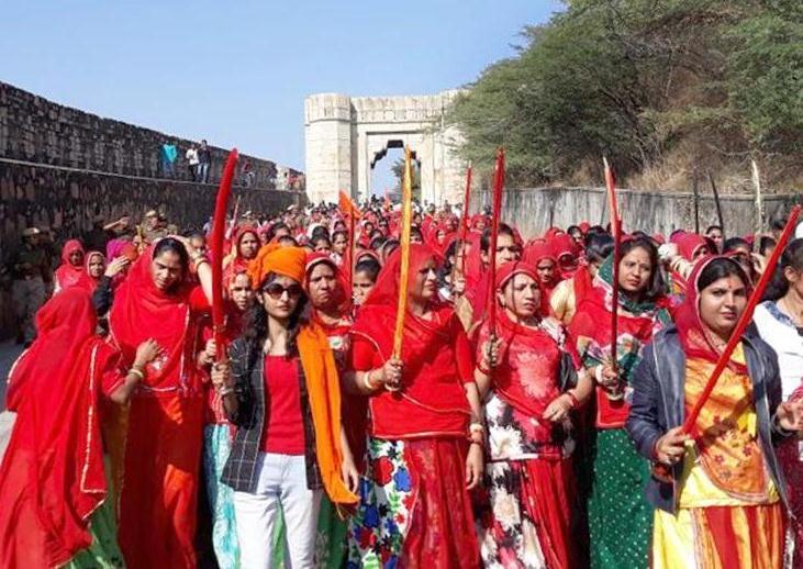 Women Take Out Rally At Chittor Fort Against Padmaavat's Release : 'Will Move SC For Mass Suicide’