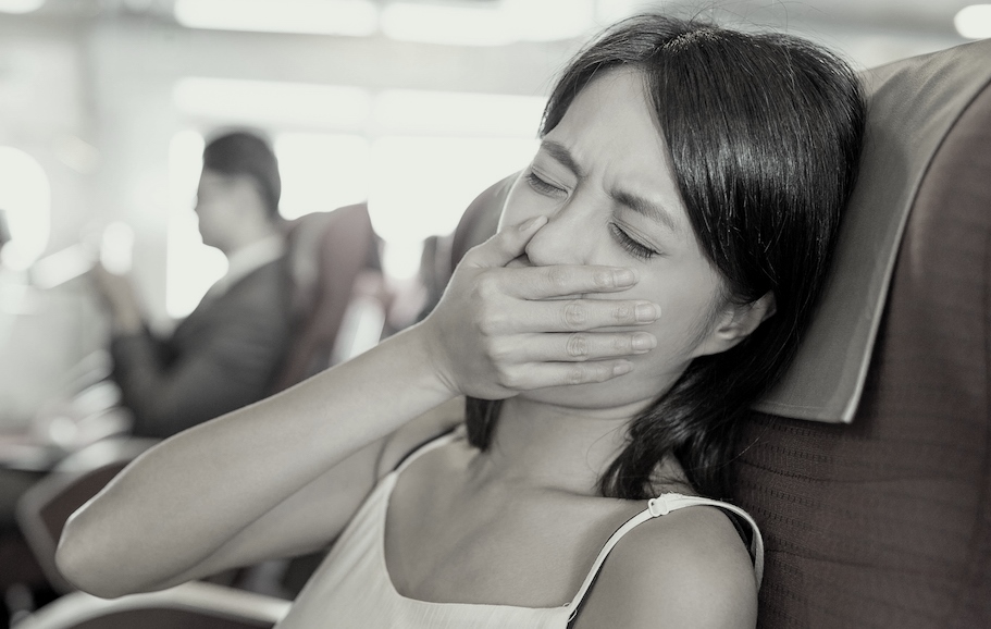 Steps to prevent motion-sickness and puking while traveling