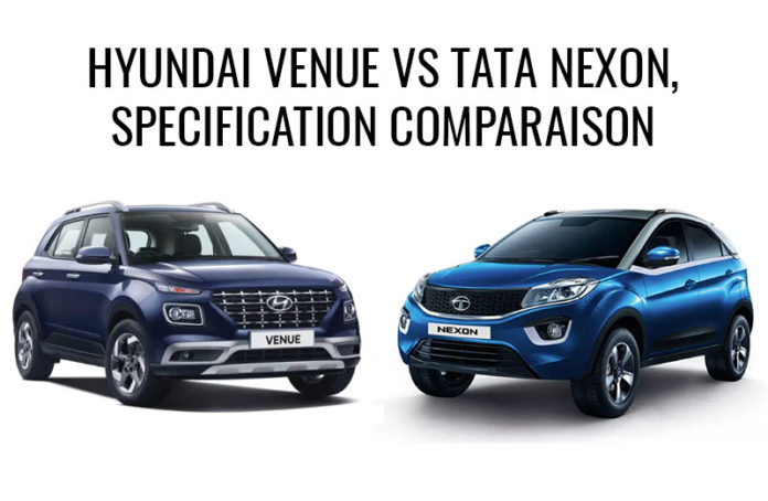 Hyundai Venue Vs Tata Nexon,