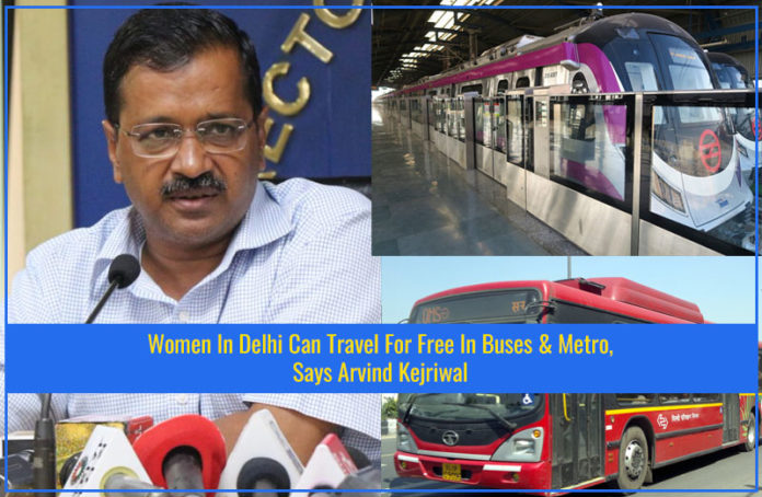 Women In Delhi Can Travel For Free In Buses & Metro,