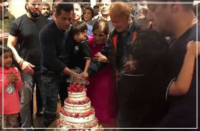 salman khan cuts 54th birthday cake