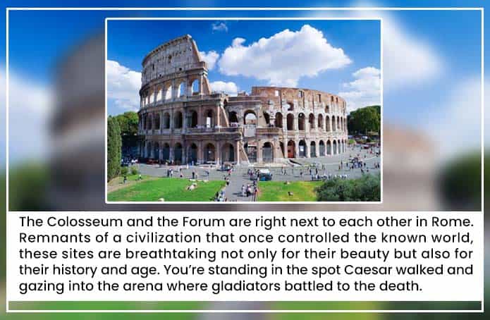 The Colosseum and Forum, Rome
