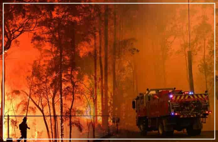 forest fire in australia