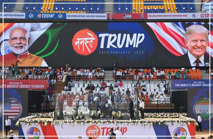 trump and family visit in india