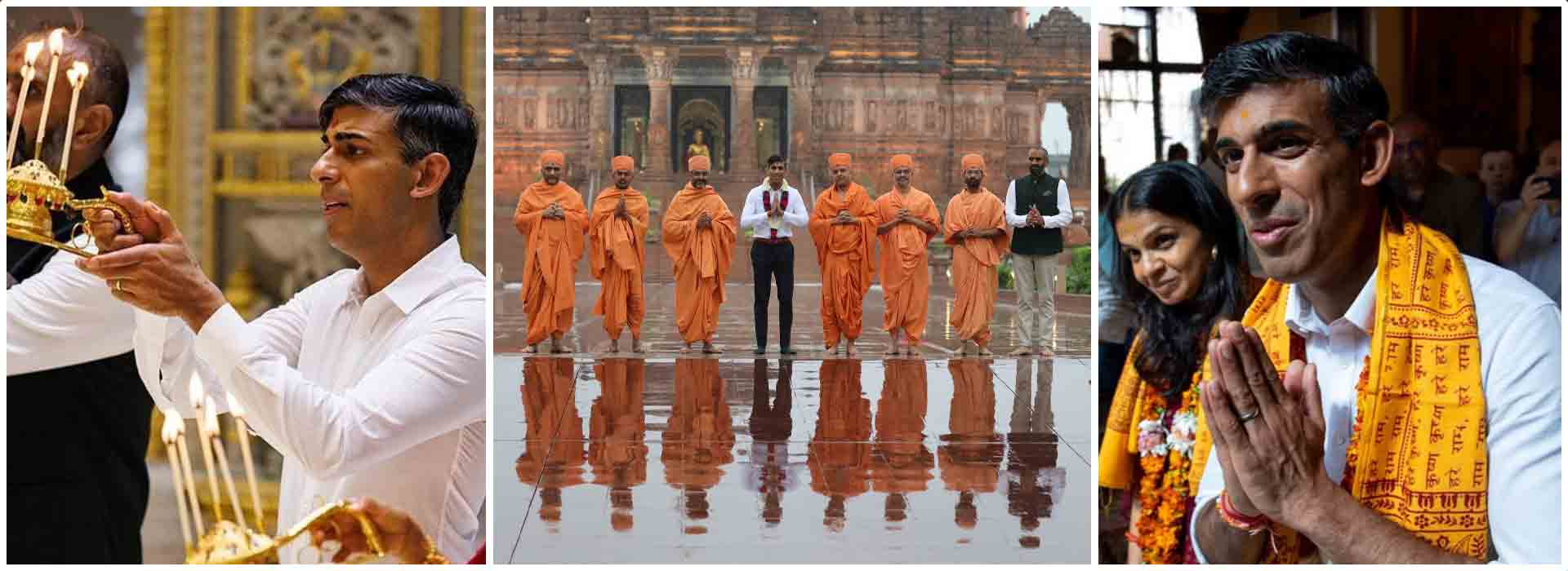 Prime Minister of U.K. Rishi Sunak's Visit to Akshardham Temple in Delhi and His Profound Words