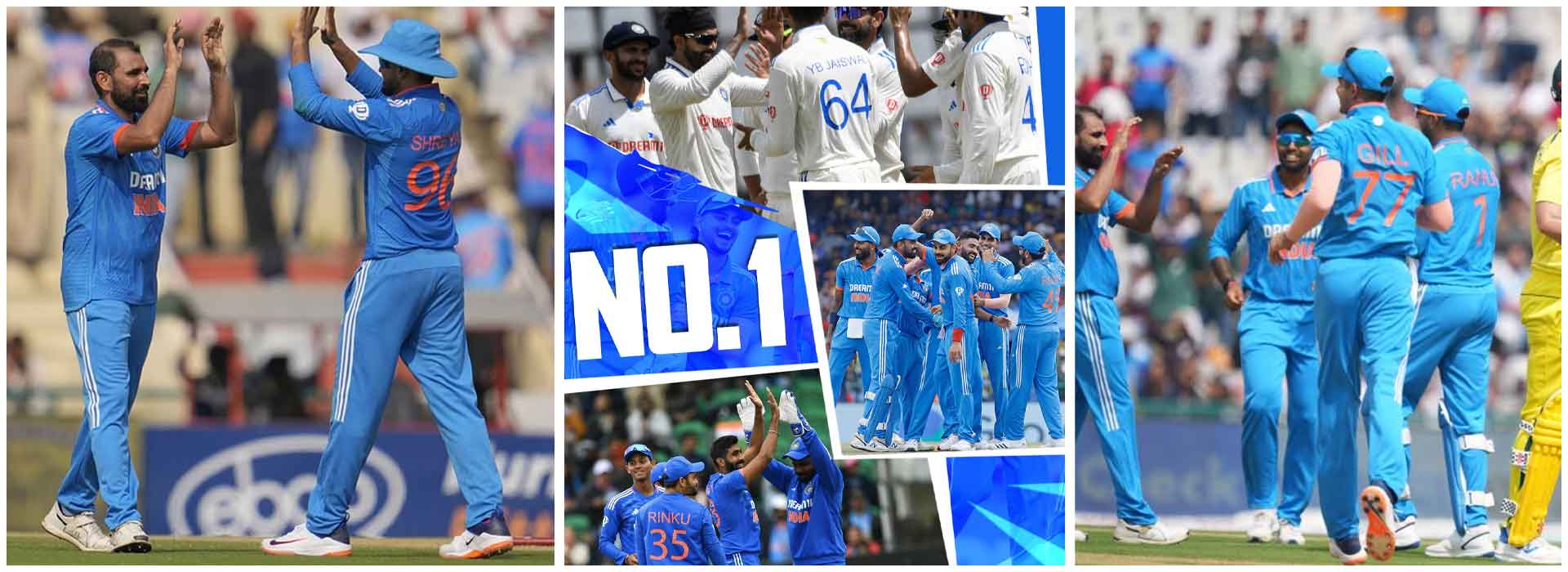 India Soars to No. 1 in All Cricket Formats with Commanding Win Over Australia in 1st ODI