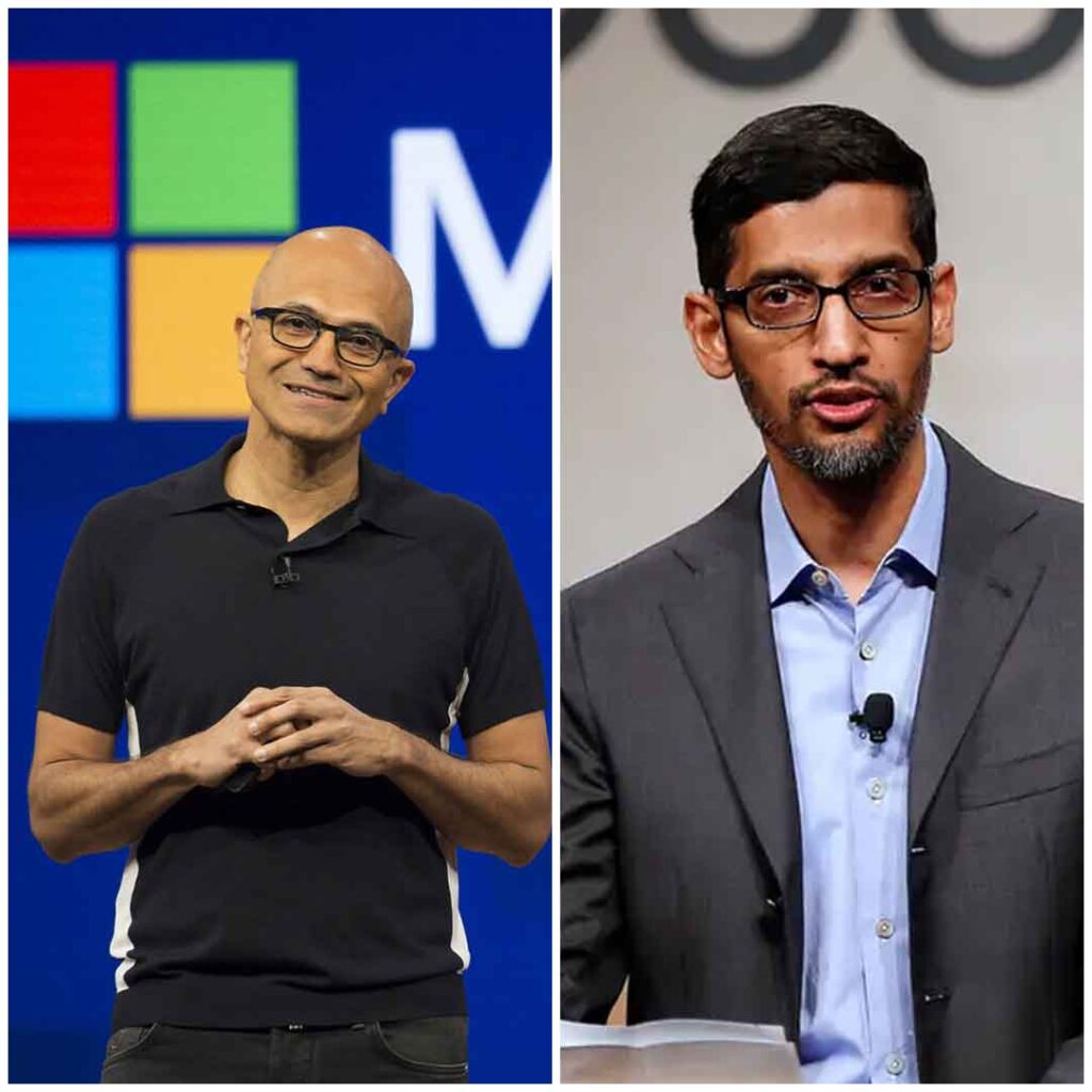 Satya Nadella Vs Sunadr Pichai