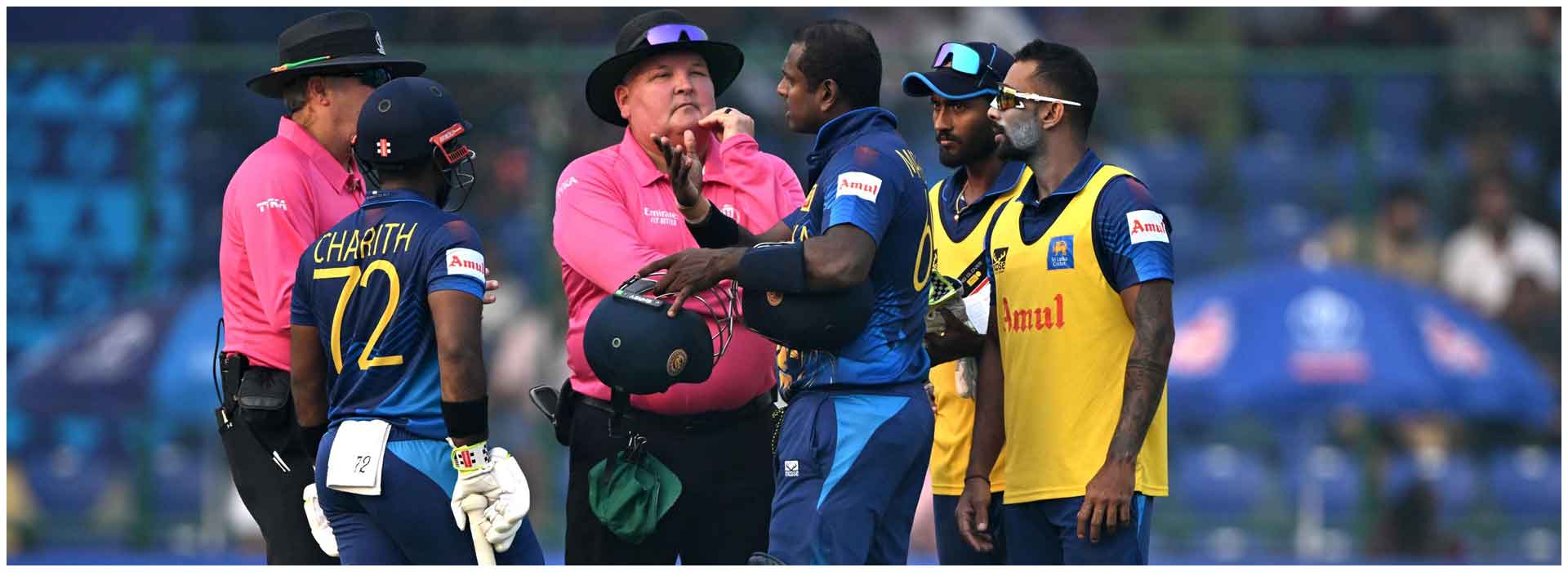 Angelo Mathews Makes Unwanted History as First Batsman 'Timed Out' in International Cricket