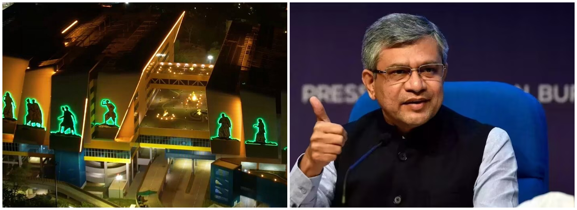 Ashwini Vaishnaw Unveils India's First Bullet Train Terminal, Offering a Glimpse of Futuristic Travel.