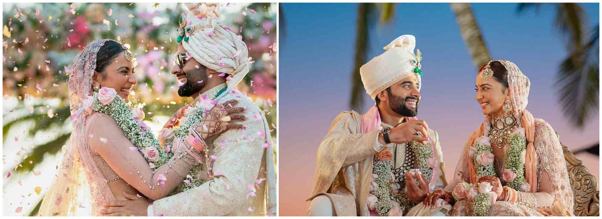 Rakul Preet Singh and Jackky Bhagnani Share Stunning First Official Wedding Photos from Sunset Ceremony
