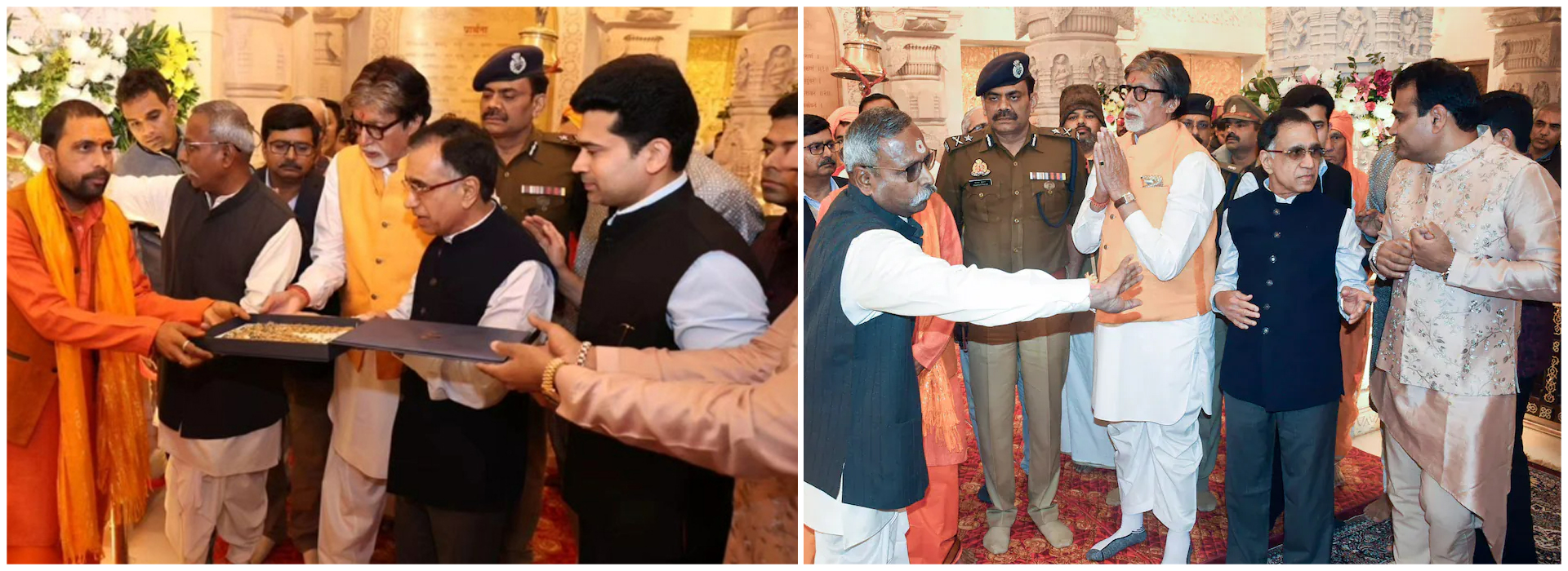Amitabh Bachchan Returns to Ayodhya Ram Temple, Offers Prayers and Jewellery