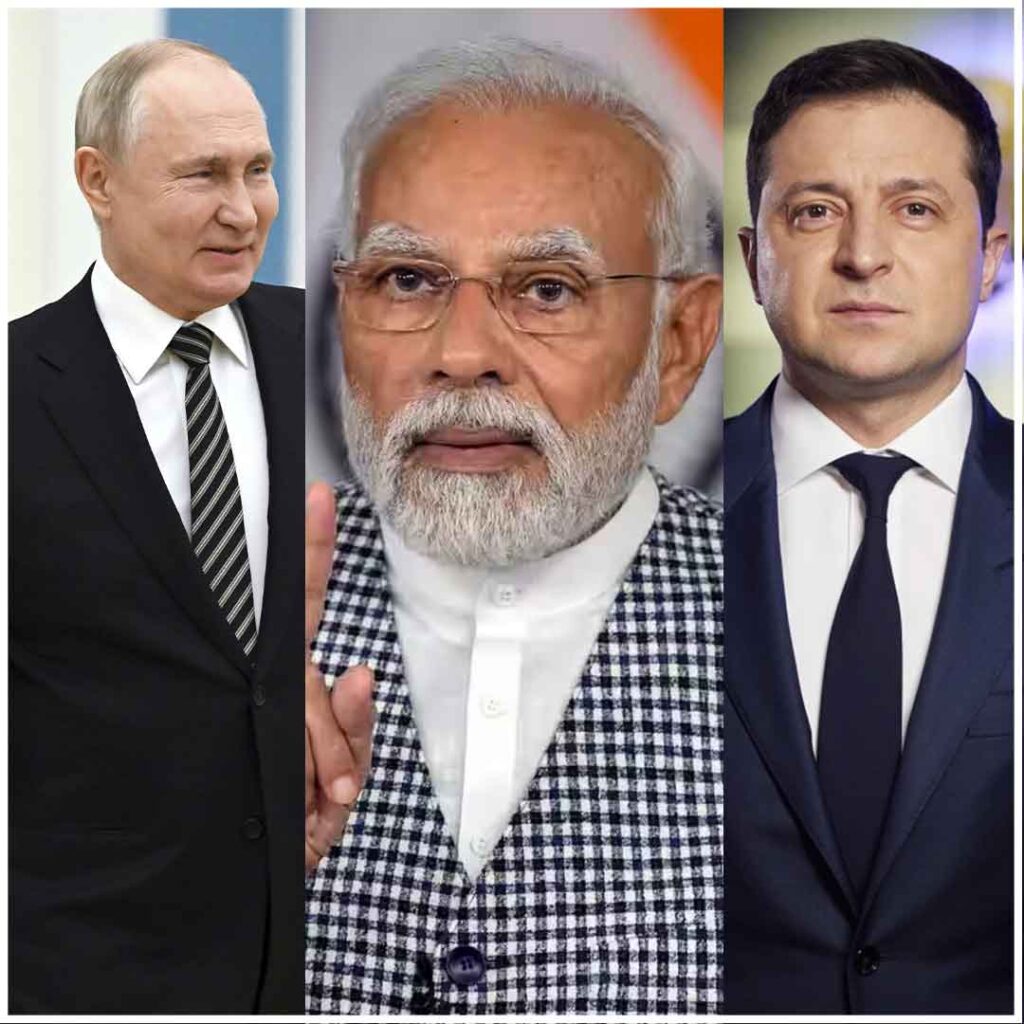 PM Modi, Putin, Zelenskyy 