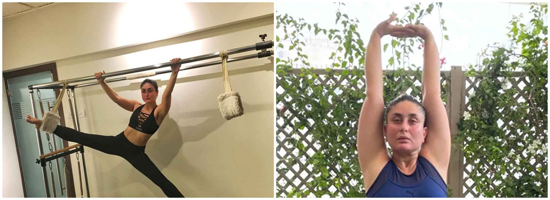Kareena Kapoor Khan Masters the Pilates Carriage in a Challenging Workout Session