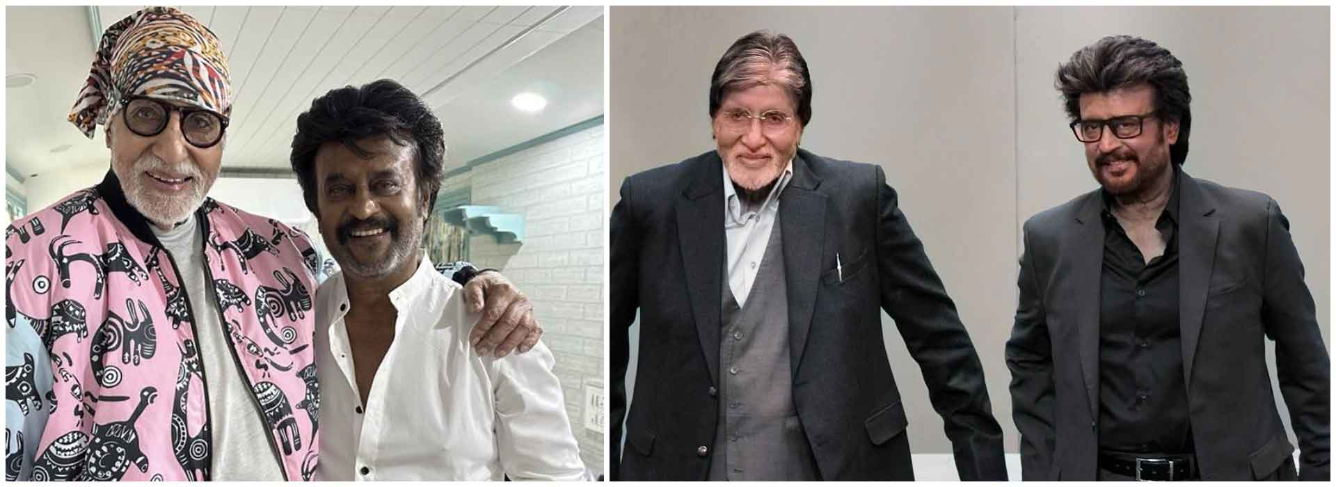 Amitabh Bachchan and Rajinikanth Meet on the Sets of Vettaiyan, Strike Stylish Poses