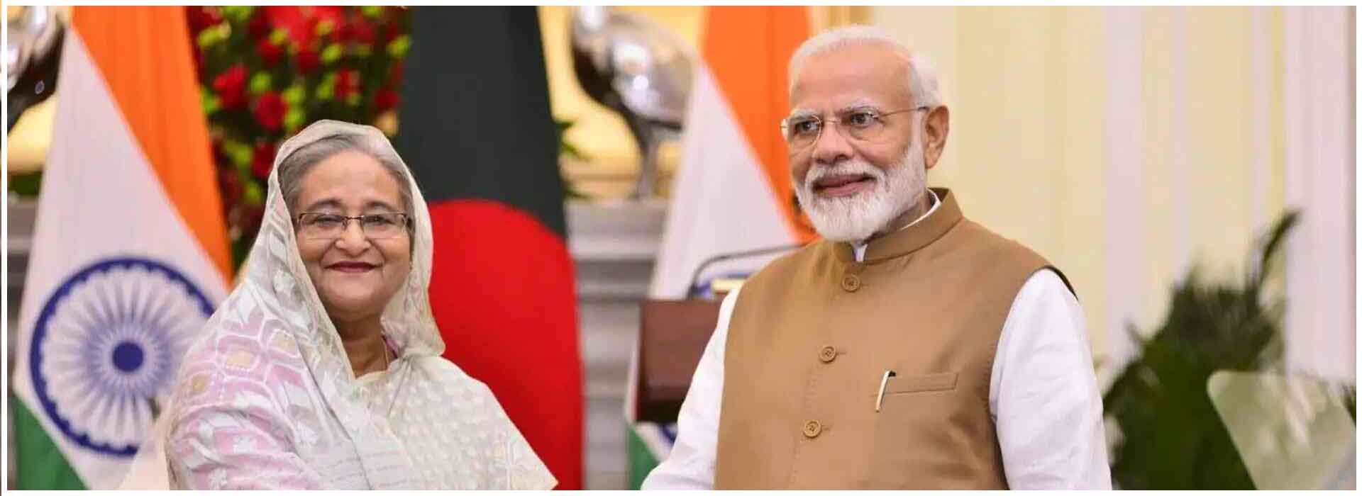 PM Modi Greets Sheikh Hasina At Rashtrapati Bhavan For Bilateral Discussions