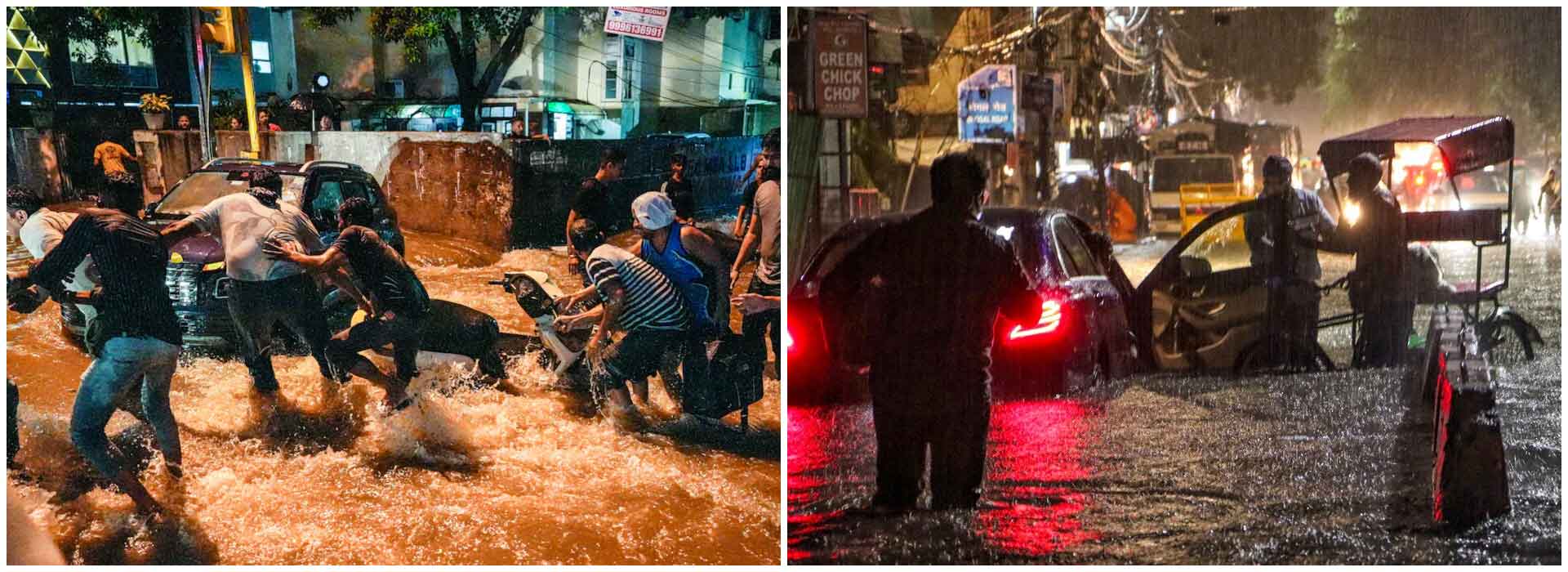 Flights delayed after heavy showers, IMD issues orange alert, schools closed in multiple districts