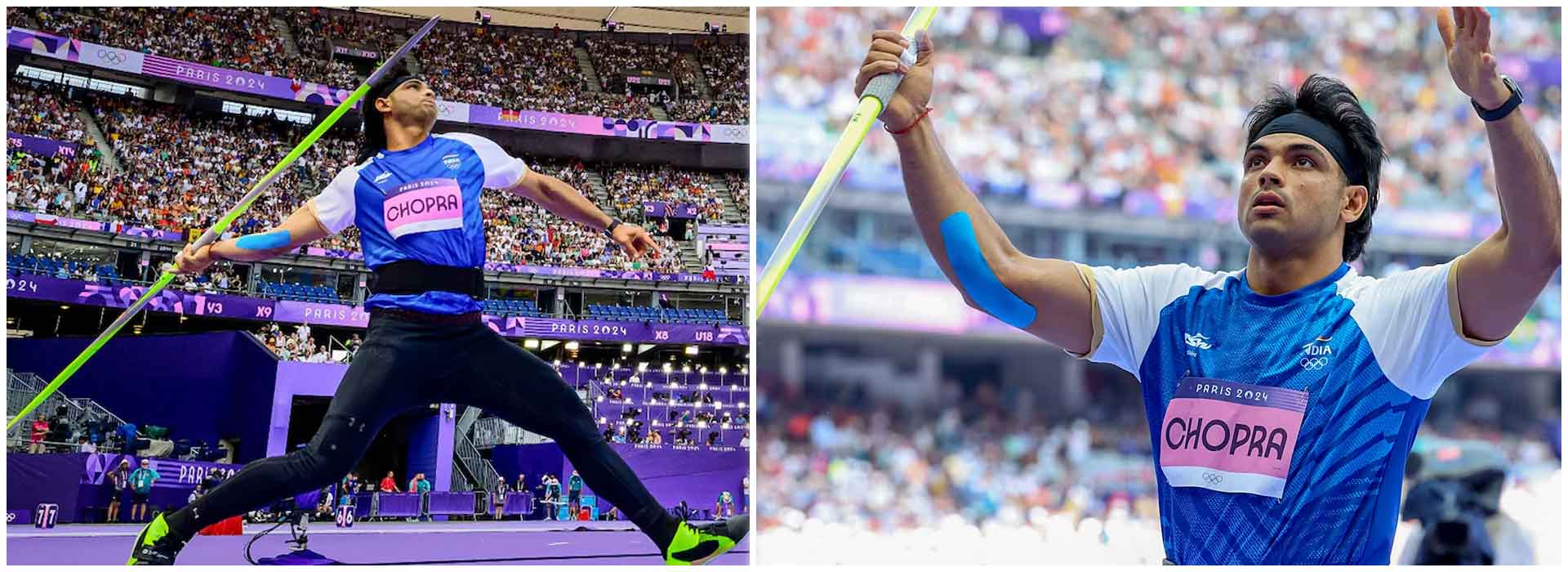 Neeraj claims silver in javelin throw while Pakistan's Nadeem secures the gold medal