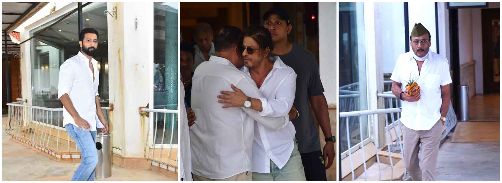 Bollywood stars Shah Rukh Khan, Aamir Khan attend Pradeep Bandekar’s prayer meet