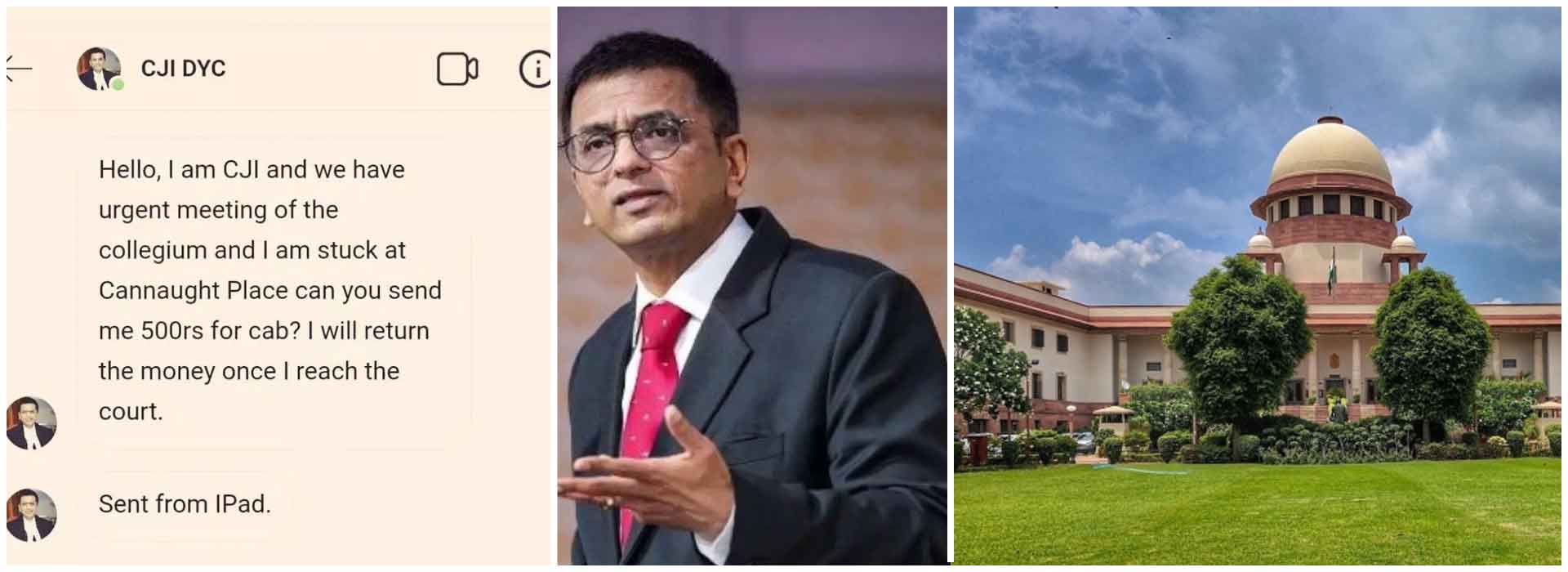 Fake social media account impersonates CJI Chandrachud, seeks Rs 500 for cab, FIR filed by Delhi Police