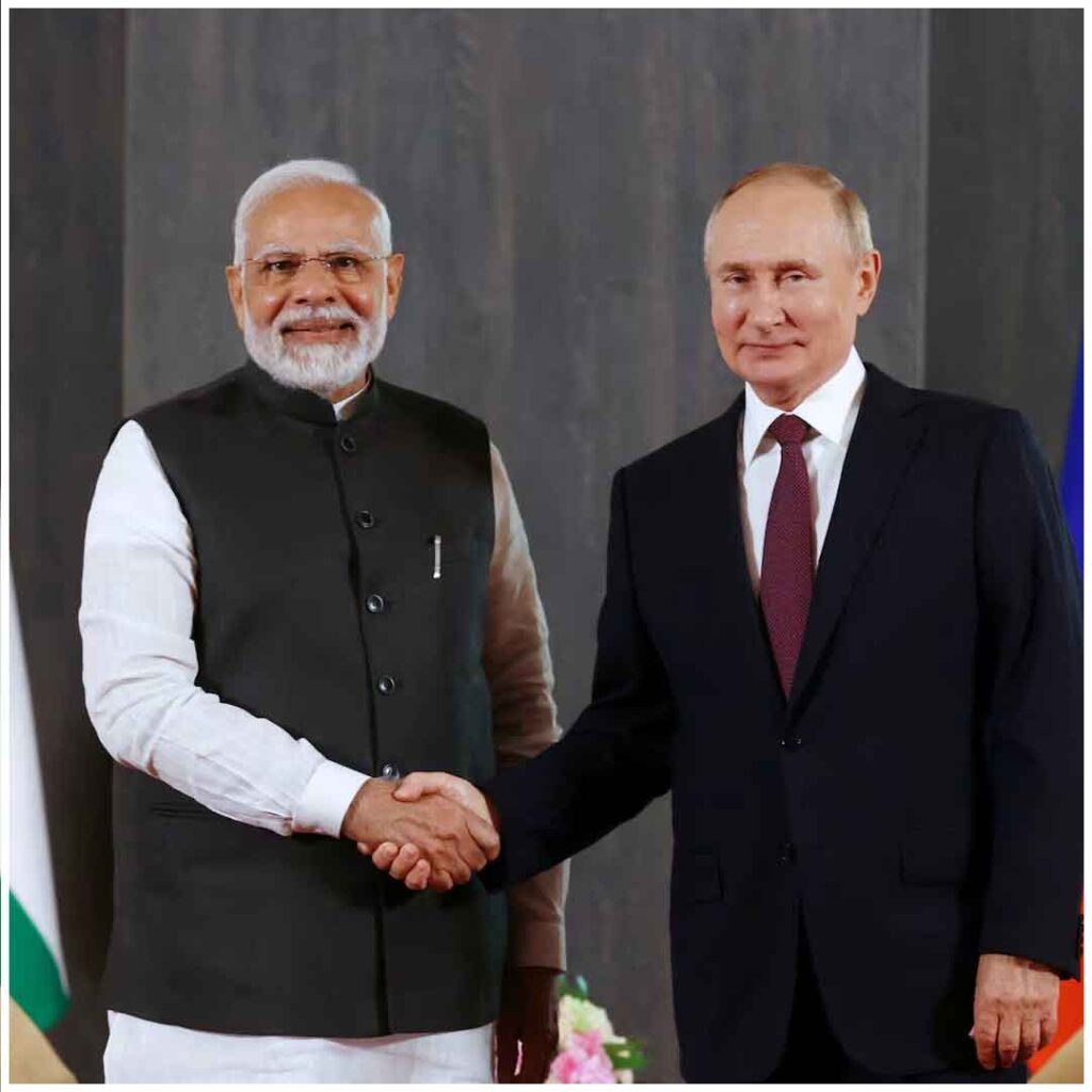 Modi with putin