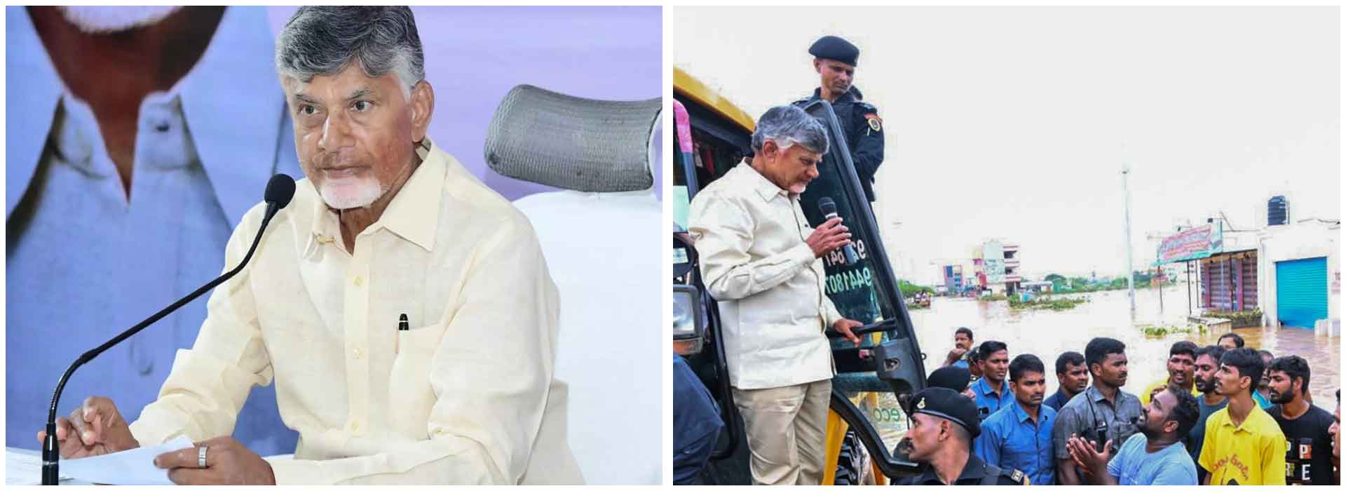 CM Naidu to release compensation for flood victims today after recent disaster.